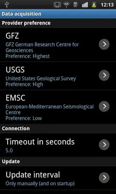 EQInfo android App screenshot 16