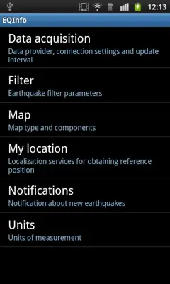 EQInfo android App screenshot 17