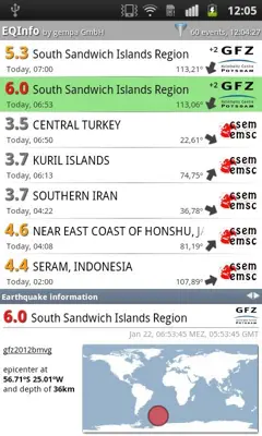 EQInfo android App screenshot 19